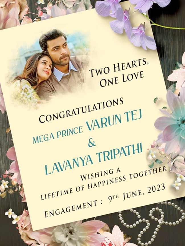 Varun Tej and Lavanya getting engaged