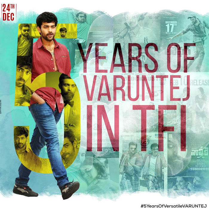 Varun Tej Completes Five Years