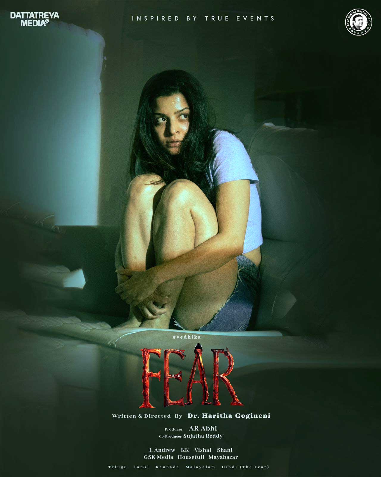 Vedika first look from Fear Unveiled by Prabhu Deva