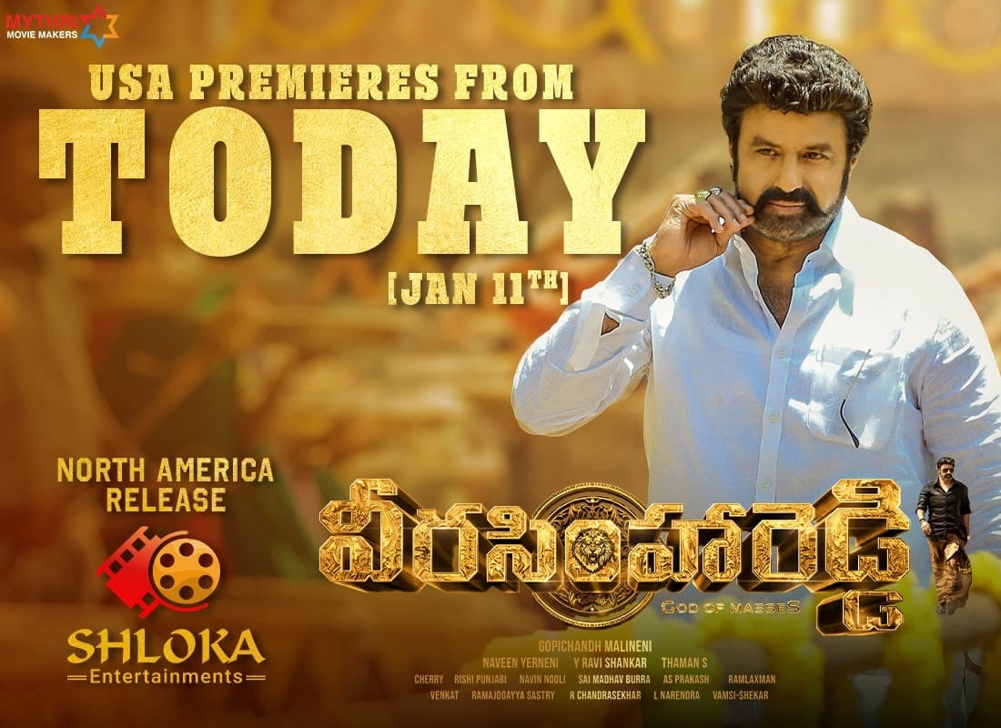 Veera Simha Reddy U.S. Premieres 