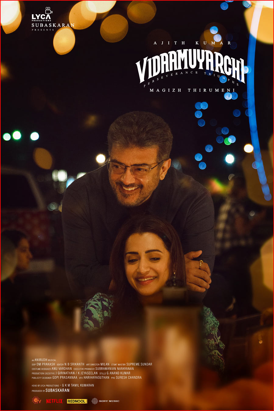 Vidaamuyarchi Third Look: Ajith,Trisha turn romantic