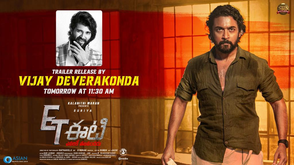 Vijay Devarakonda to release Suriya's ET trailer