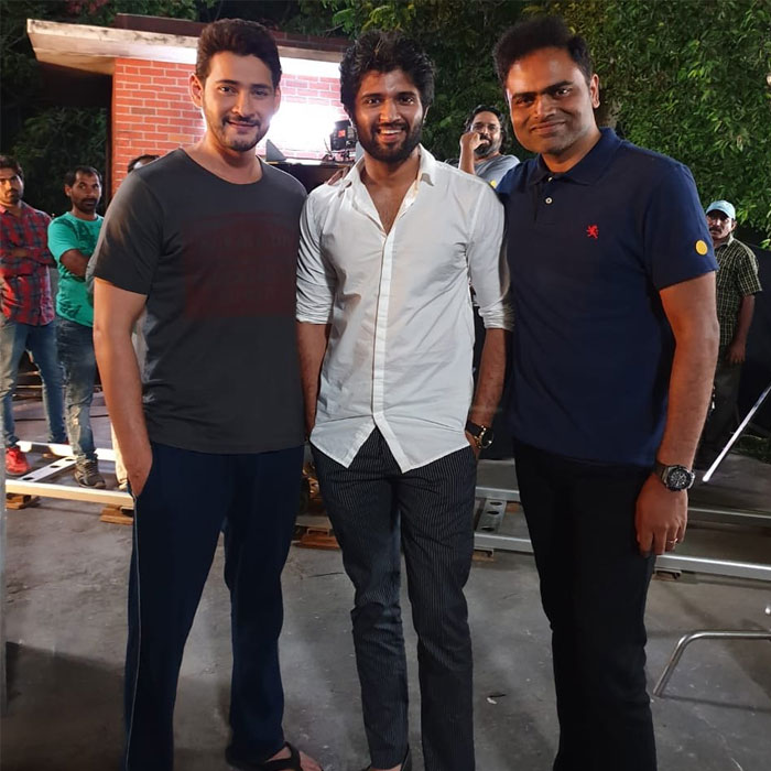 Vijay Deverakonda with Mahesh Babu