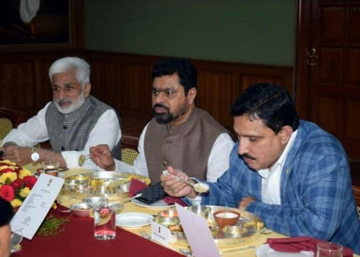 Vijay Sai Reddy's Dinner with TDP MPs