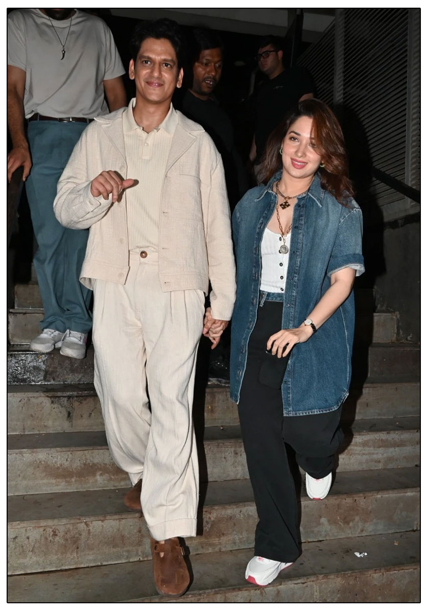 Vijay Varma and Tamannaah Bhatia were spotted enjoying a dinner date in Mumbai