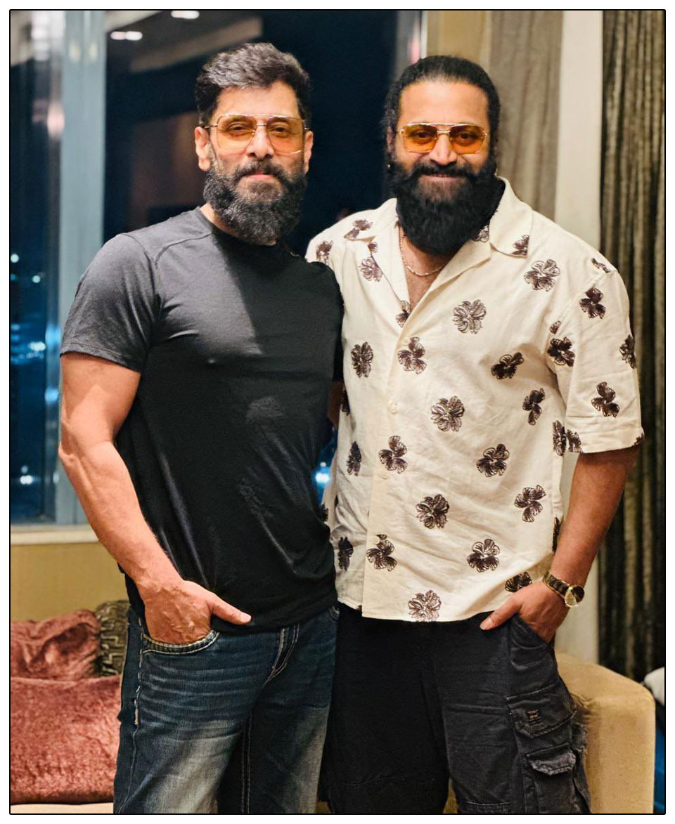 Vikram, Rishab Setty snapped together