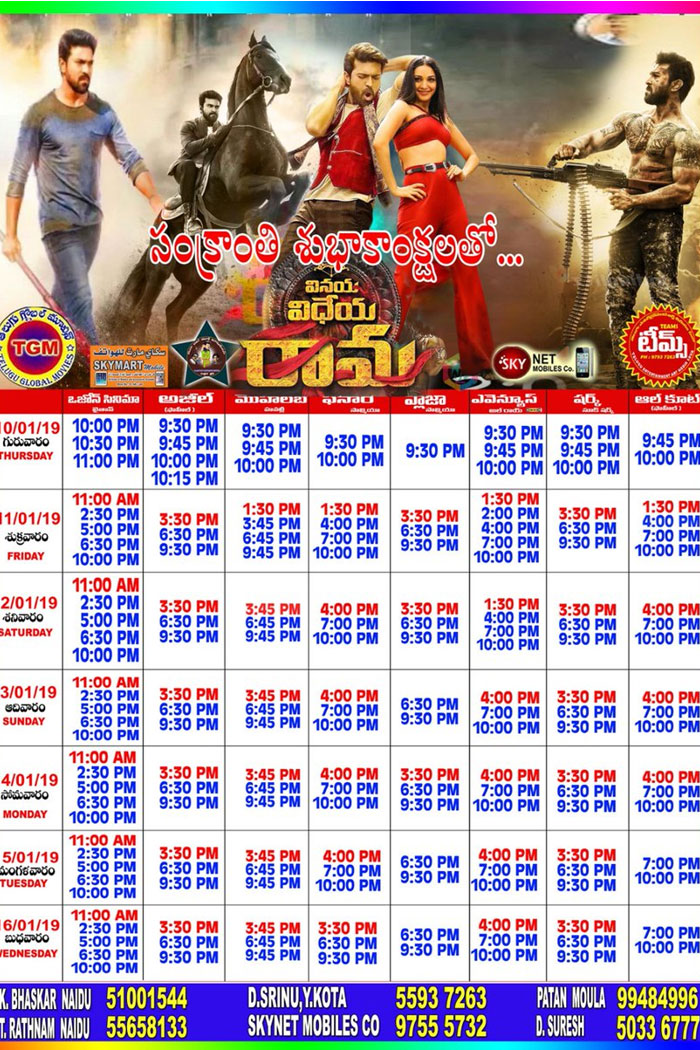 Vinaya Vidheya Rama Big Release in Kuwait