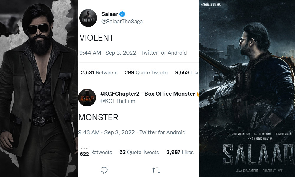 Violent Salaar and Monster KGF set Twitter on fire