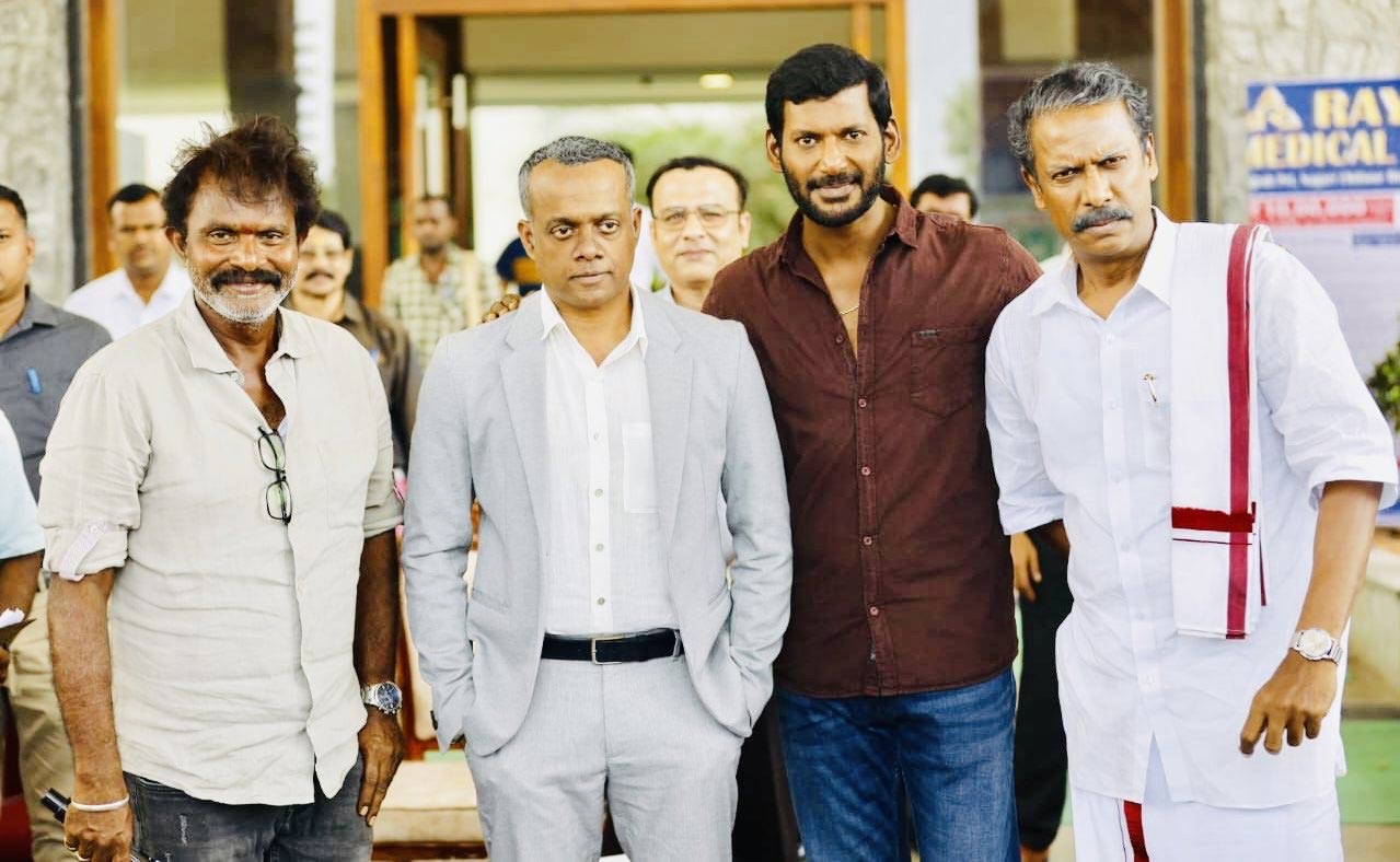 Vishal With Three Directors 