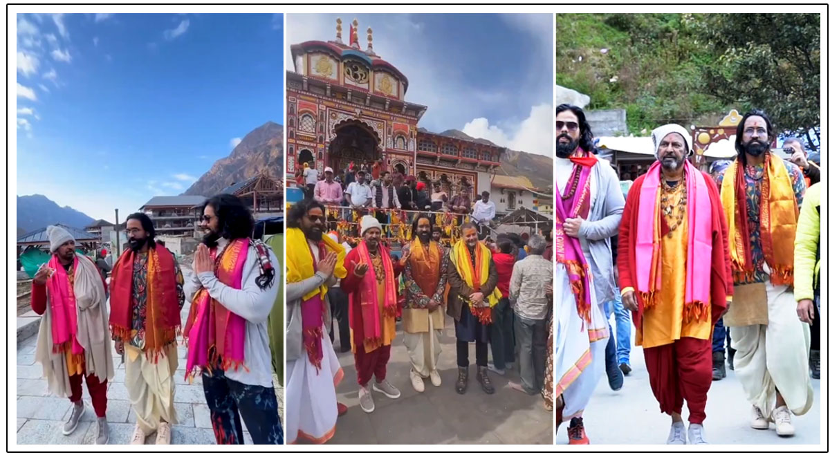 Vishnu Manchu Seeks Blessings for Kannappa at Kedarnath and Badrinath