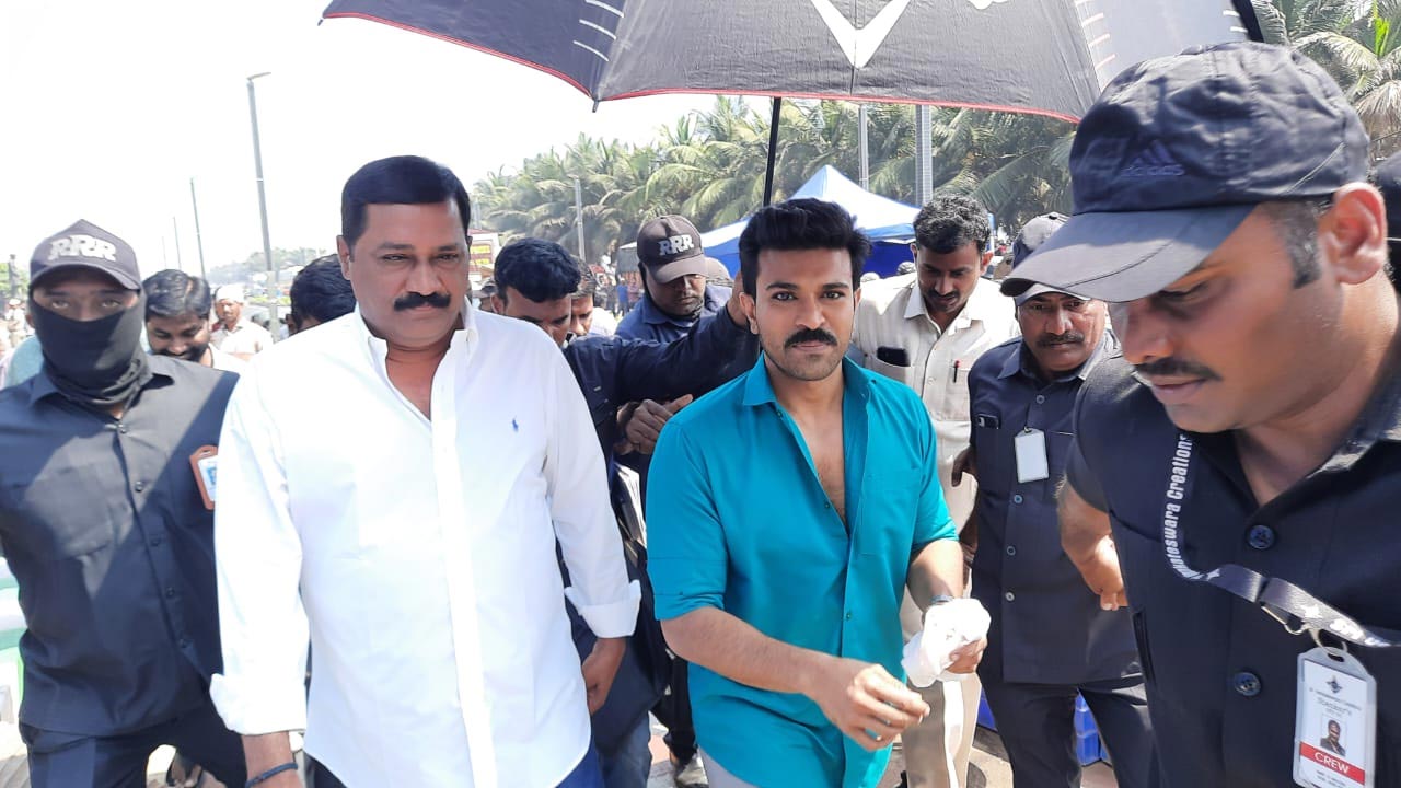 Vizag MLA Ghanta Srinivasa Rao meets Ram Charan