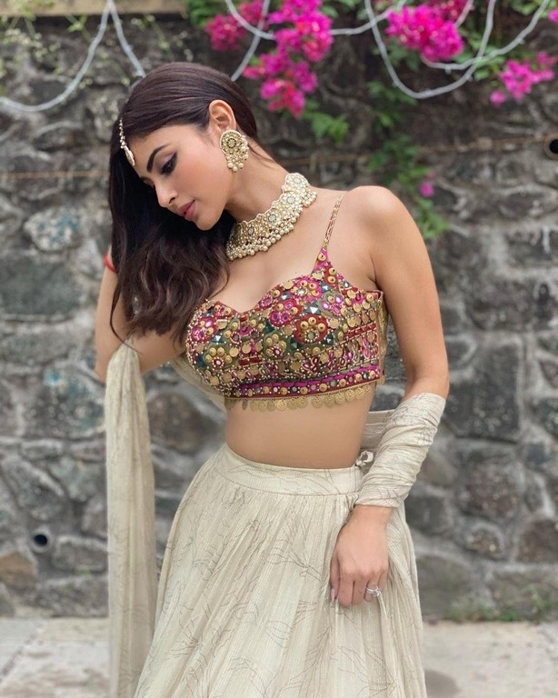 Mouni Roy Wears a Sheer Embroidered Saree And That Yellow Colour Should be  Your First Festive Pick