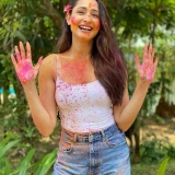 Pragya Jaiswal Holi Celebrations