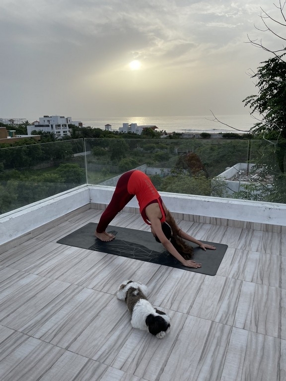 Keerthy Suresh Doing YOga - 1 / 4 photos