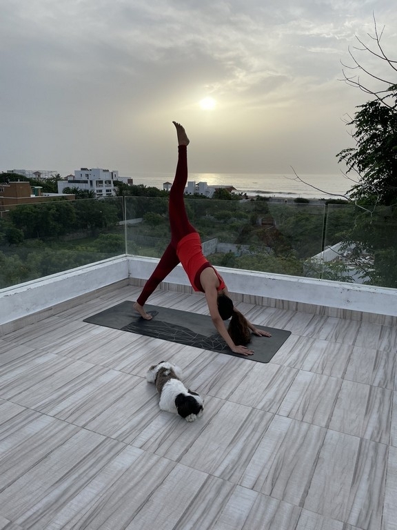 Keerthy Suresh Doing YOga - 2 / 4 photos