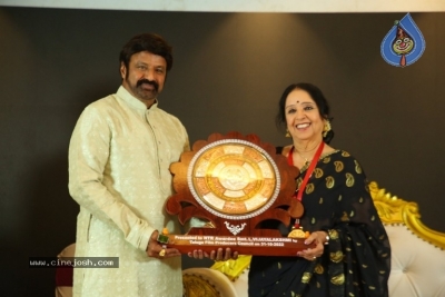 Felicitation of L Vijayalakshmi by Balakrishna - 4 of 21