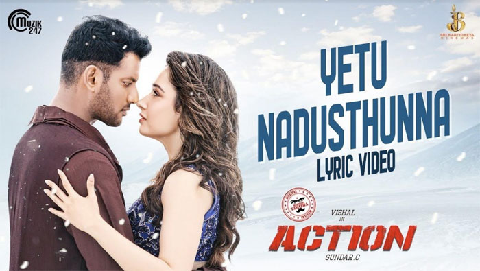 action,vishal,tamanna,song,good response  విశాల్‌ ‘యాక్షన్‌’ సాంగ్ అదిరింది