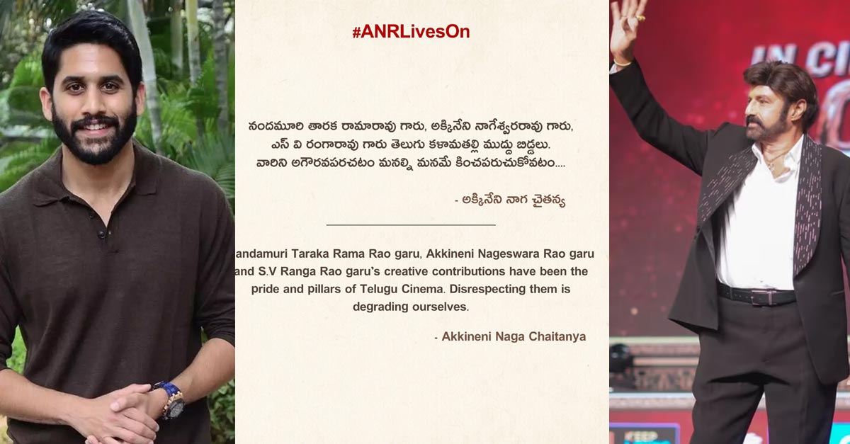 naga chaitanya,akhil  బాలయ్య వ్యాఖ్యలపై అక్కినేని హీరోలు ఫైర్ 