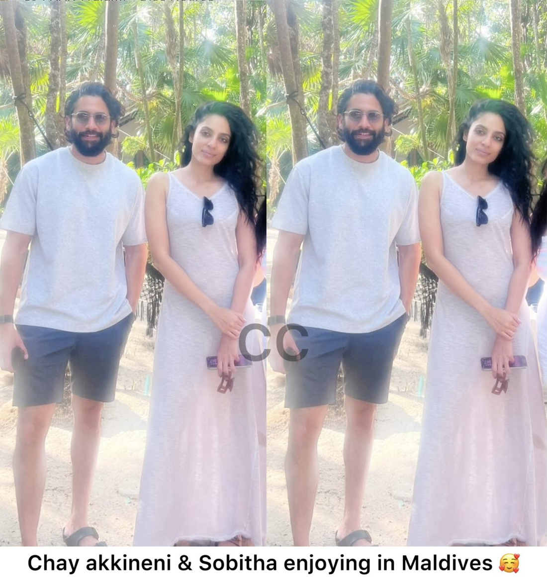 naga chaitanya  తన భార్యతో తండేల్ రాజు విహారం