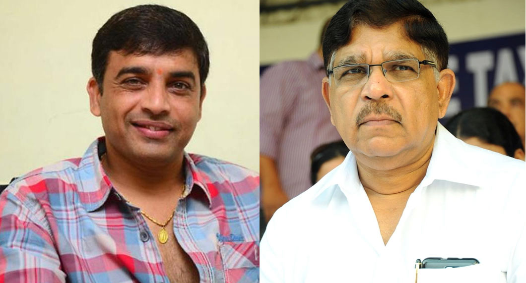 tollywood producers,allu aravind,dil raju,pan india movies,geetha arts banner,sri venkateswara banner  రాజుగారి ముందు వెనకబడిన అల్లు అరవింద్