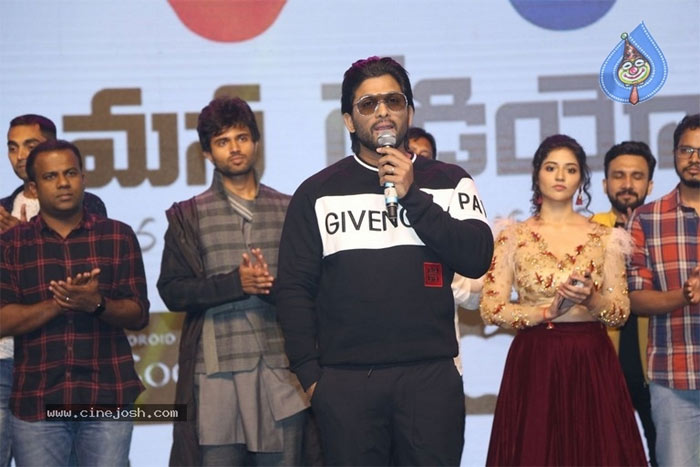 allu arjun,vijay deverakonda,taxiwala,pre release,event  విజ‌య్ ఒరిజినాలిటీ నాకిష్టం: బన్నీ