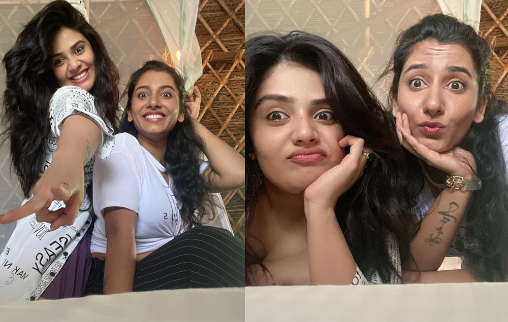 vishnu priya,sreemukhi,sreemukhi latest photos,vishnu priya pics goes viral  రచ్చ చేస్తున్న యాంకర్స్