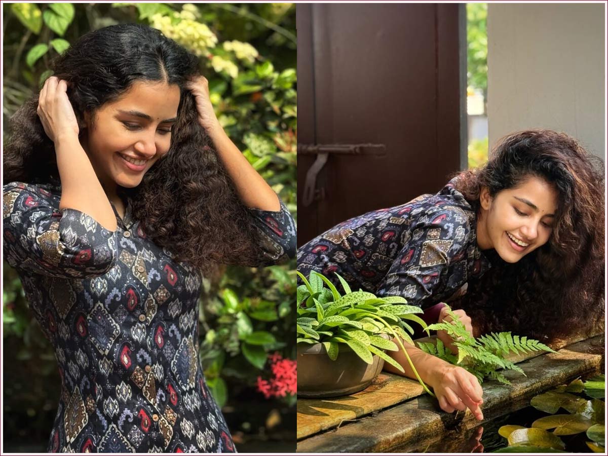 anupama parameswaran  పచ్చదనం నడుమ అనుపమ పరవశం 