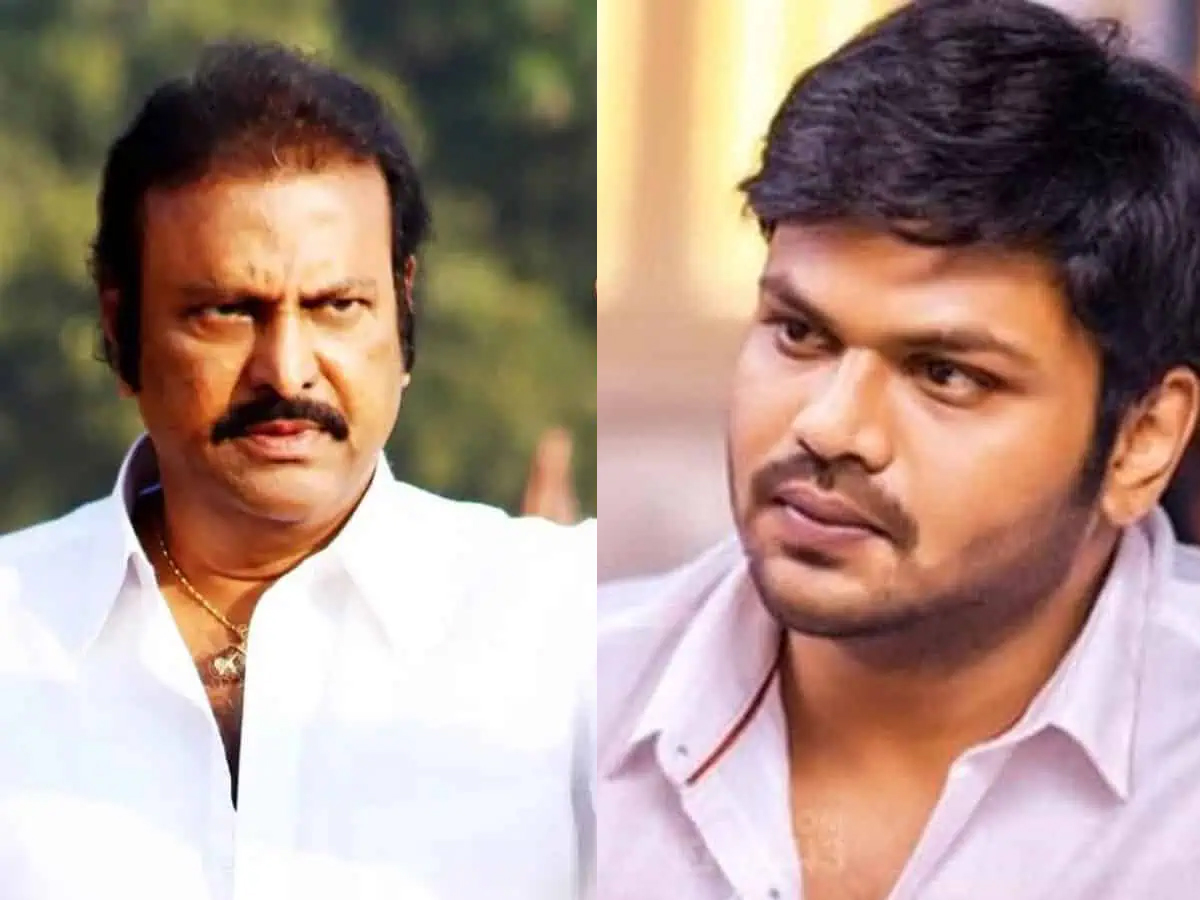 mohan babu  మోహన్ బాబు ఇంటి దగ్గర బౌన్సర్లు హడావిడి 