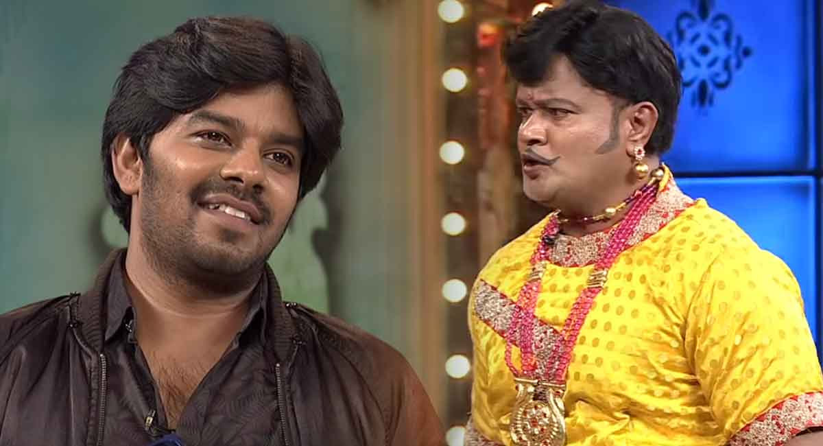 jabardasth,bullet bhaskar,sudheer sudheer  సుడిగాలి సుధీర్ పై బుల్లెట్ భాస్కర్ పంచ్ 