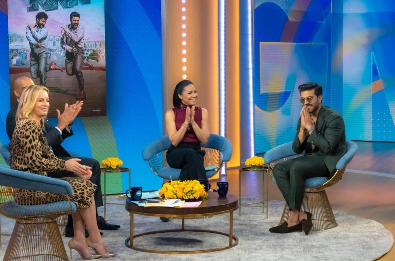 chiranjeevi,ram charan,good morning america  అమెరికా షోలో చరణ్: గర్వంగా ఉందన్న చిరు 