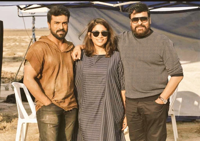 chiranjeevi,ram charan,sushmita,rc12 sets,azerbaijan  ఈ ట్రెండ్‌కి మెగా ఫ్యామిలీనే కారణం! 