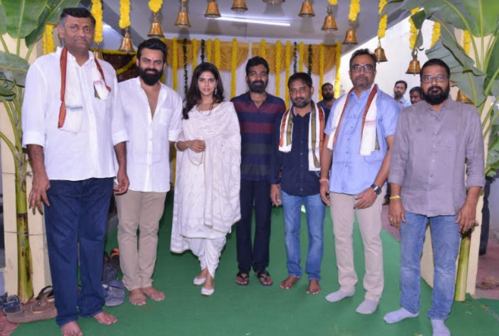 sai dharam tej,mythri movie makers,chitralahari movie opening,vijay,kishore tirumala  సాయిధరమ్‌ తేజ్‌ ‘చిత్రలహరి’ మొదలైంది