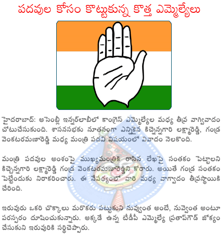 congress,mlas,ministers,laxma reddy  congress, mlas, ministers, laxma reddy