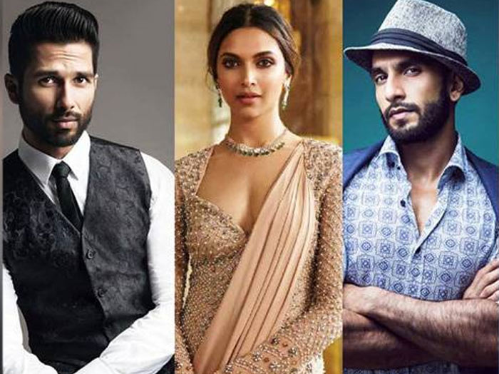 deepika,shahid kapoor,ranveer singh,padmavati,remunerations  హీరోయిన్ ది చూసి హీరోలకి మాటల్లేవ్..! 