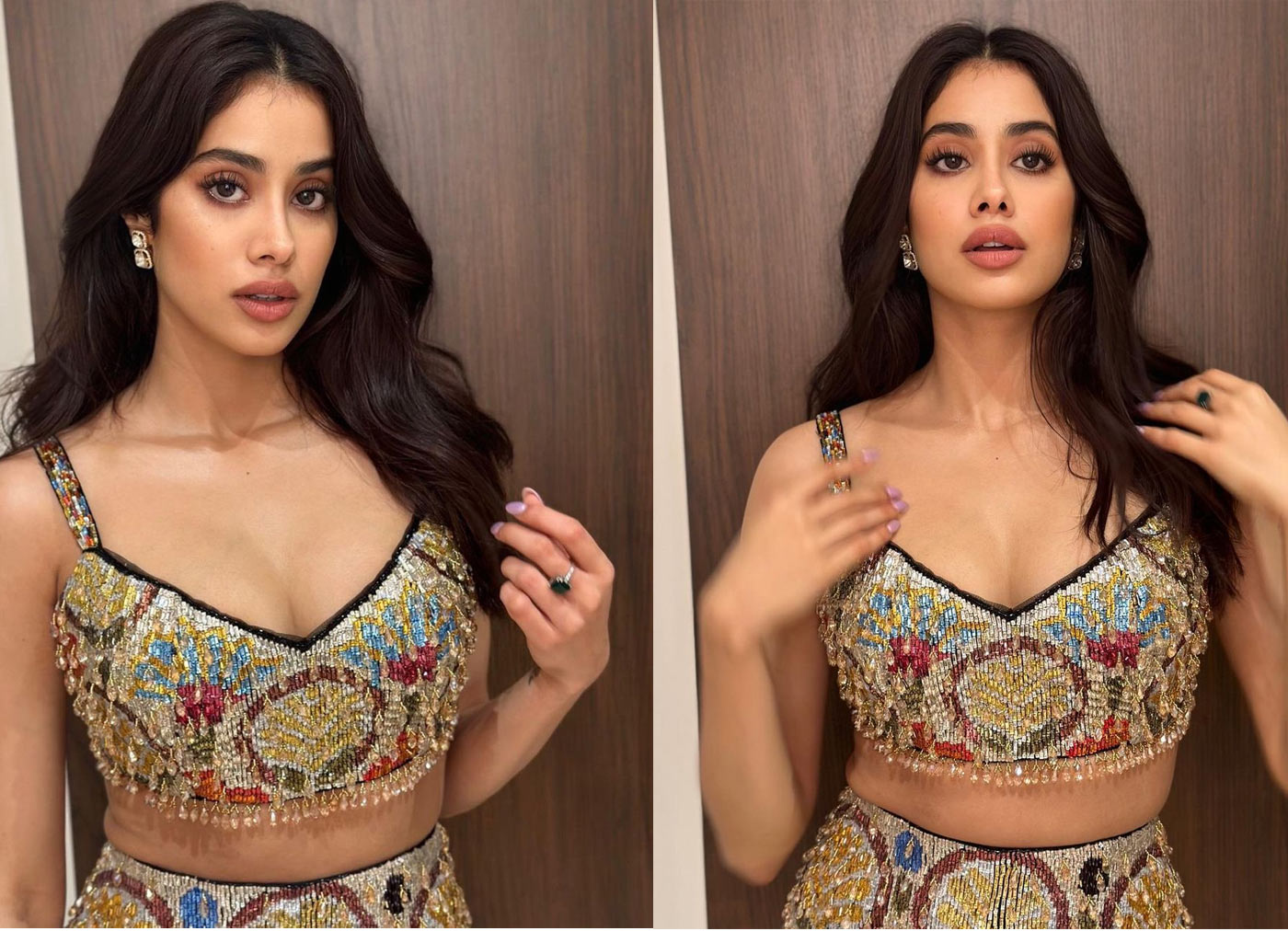 janhvi kapoor  దేవర హీరోయిన్ ఒంపుసొంపులు