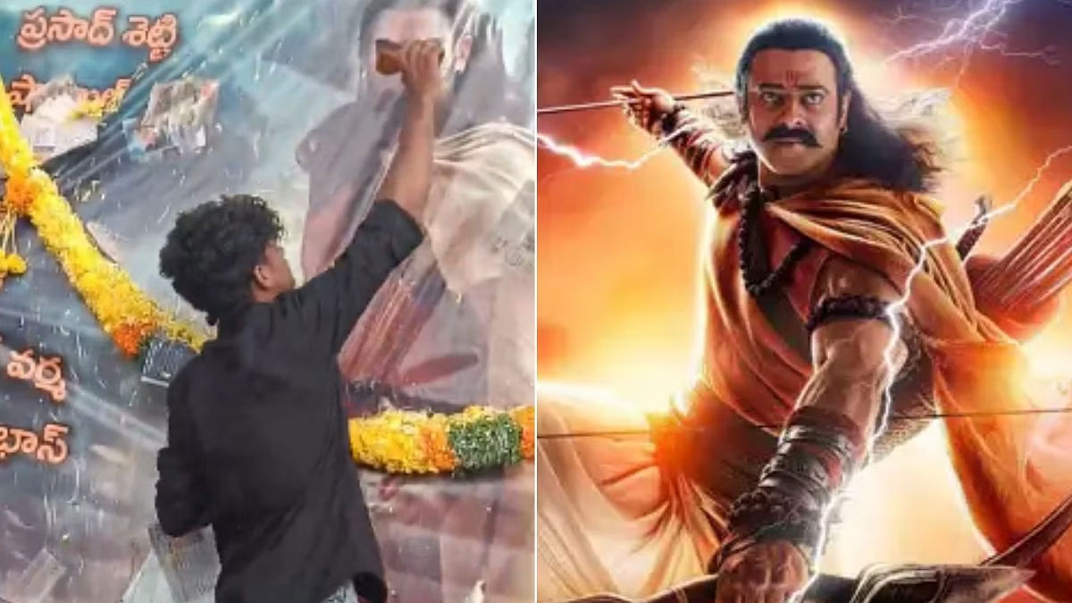 prabhas fan  ప్రభాస్ ఫ్యాన్ అతి: బీరు బాటిల్ తో రచ్చ 