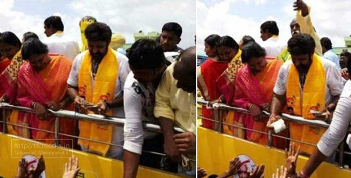 balakrishna,nandyal,by election,distributing money  బాలయ్యా..ఎంత పని చేశావయ్యా..? 