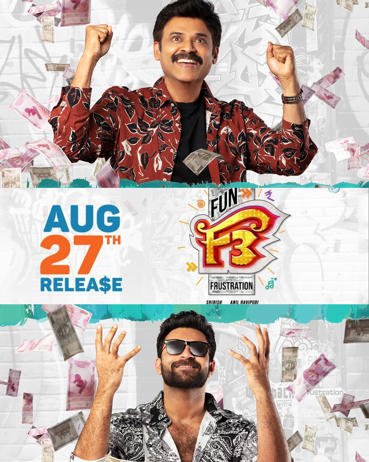 f3,venkatesh,anil ravipudi,mehreen kaur,varun tej,ef release date,thamanna,f3 release,august 27th  సడెన్ గా F3 డేట్ అనౌన్స్ చేసేసిన దిల్ రాజు 