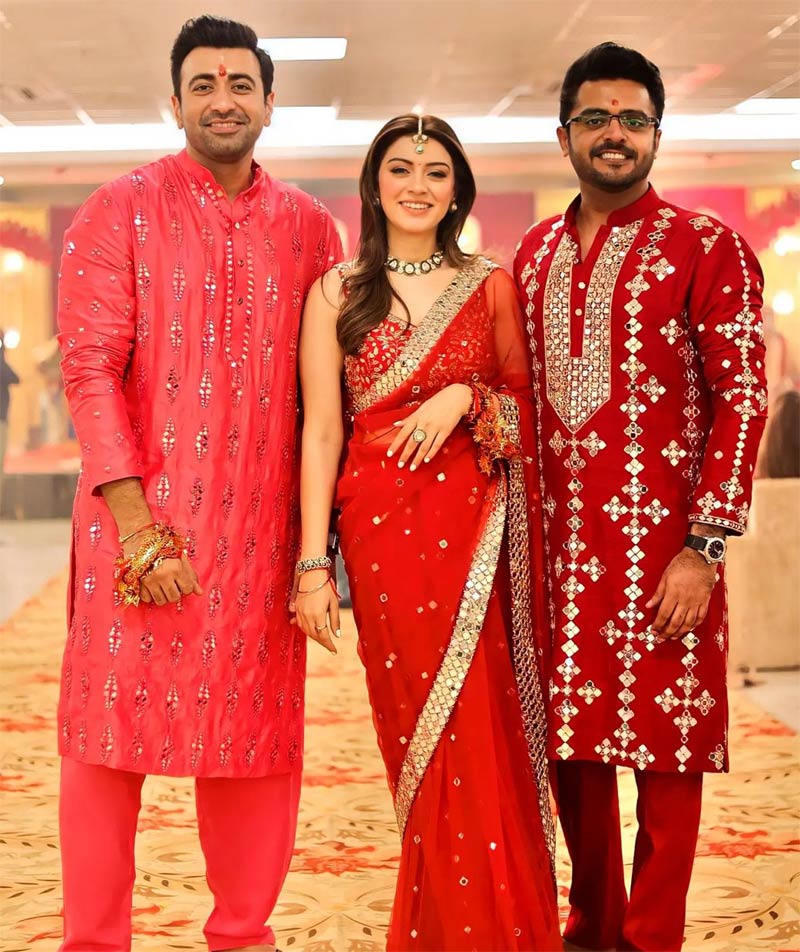 hansika,sohail kathuria,hansika- sohail kathuria  కాబోయే భర్త తో హన్సిక: పెళ్లి వేడుకలు షురూ 