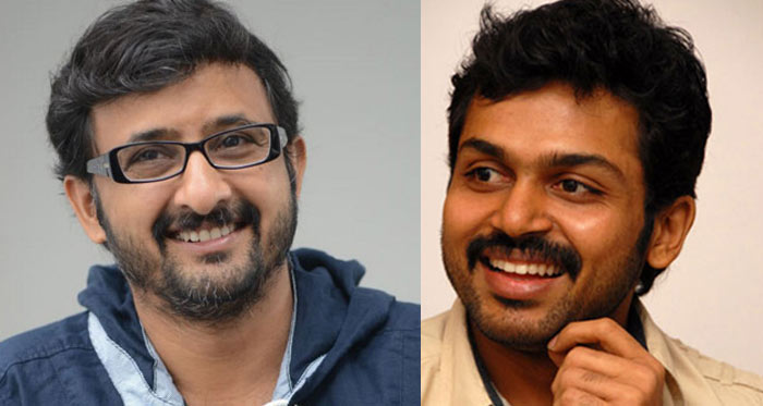 tamil hero karthi,director teja,nene raju nene mantri  కోలీవుడ్ హీరో నుండి తేజ కి కాల్...!