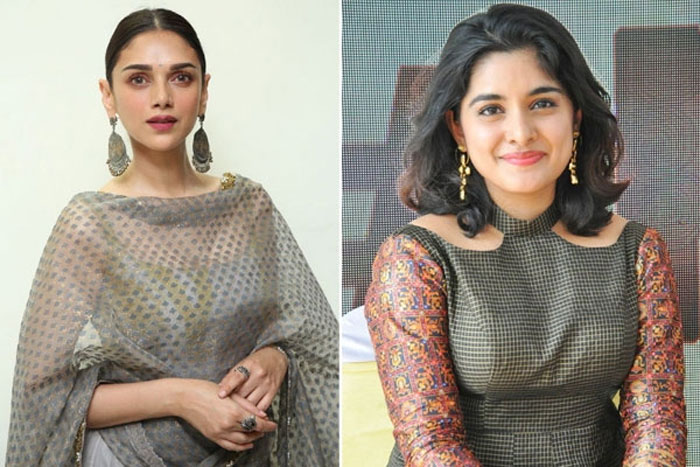 sudheer babu,nani,heroines,nivetha thomas,aditi rao hydari  హీరోయిన్లను మార్చుకుంటున్నారు..! 