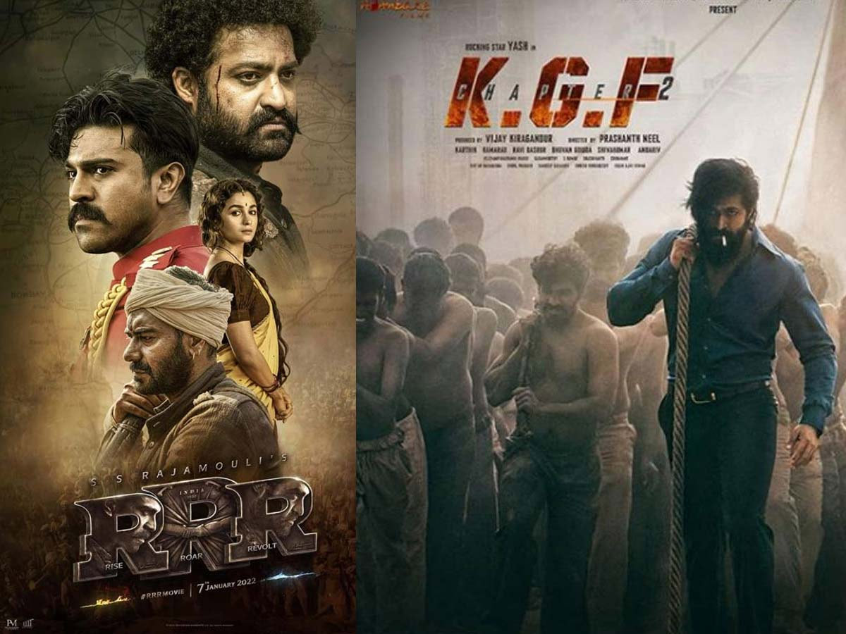 Hindi Box Office Kgf 2 Vs Rrr హిందీ బాక్సాఫీసు Rrr Vs Kgf 2 