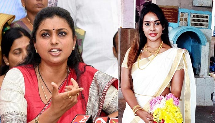 hot actress srireddy,mla roja,ysrcp,links   రోజాకు.. ఆయనకు లింకు పెట్టిన శ్రీరెడ్డి!!