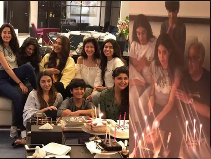 jhanvi kapoor,21 st birthday,celebrate,sisters,boney kapoor  జాన్వి కపూర్ బర్త్ డే సెలెబ్రేషన్స్ ఇలా..! 