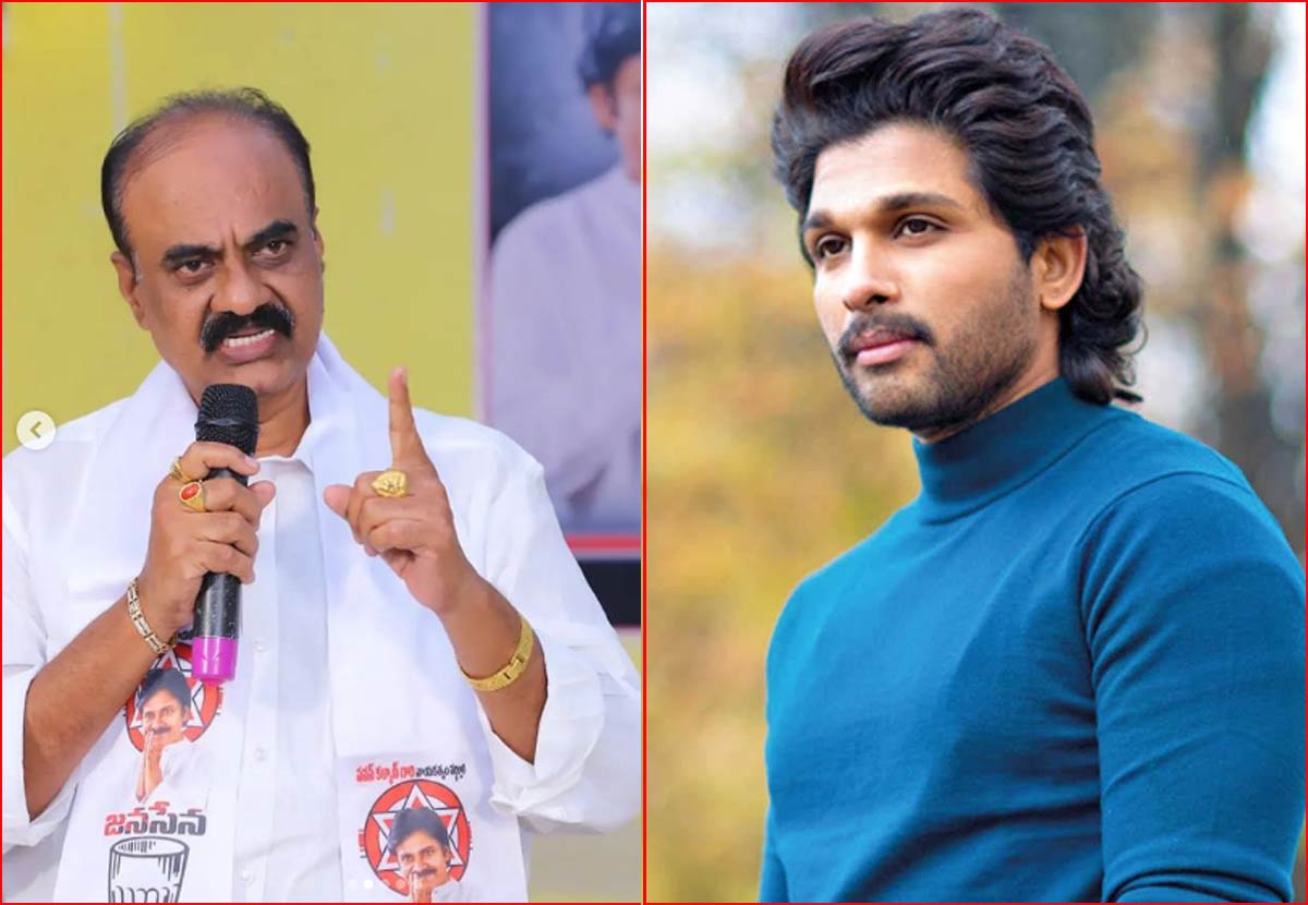 bolisetty srinivas  బన్నీ పై నోరు పారేసుకున్న జనసేన MLA