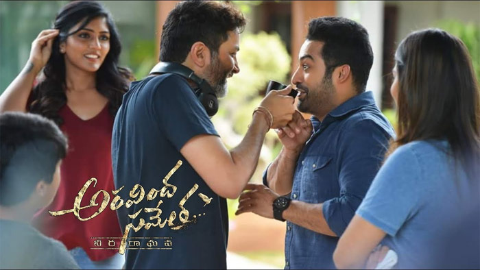 ntr,trivikram srinivas,aravinda sametha,pre release,event,highlights  ఎన్టీఆర్, త్రివిక్రమ్‌లదే పూర్తి రెస్పాన్సిబిలిటీ..!