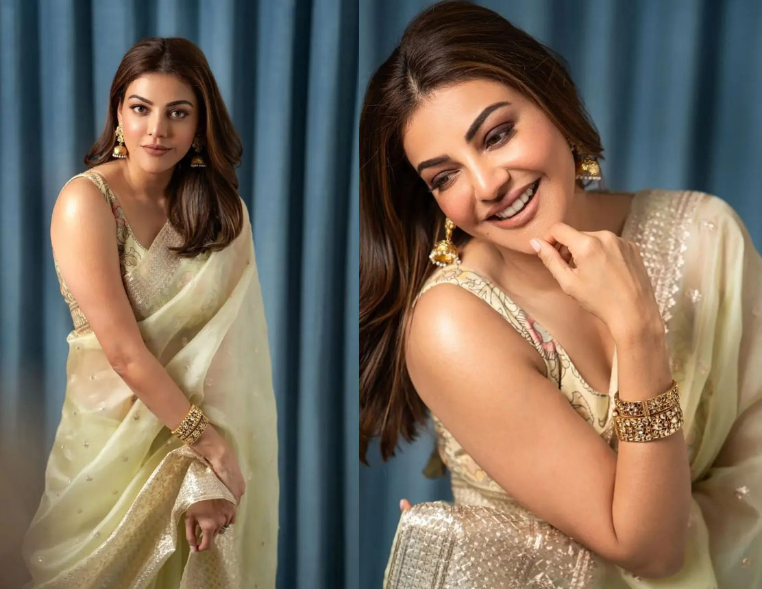 kajal  కాజల్ అగర్వాల్ శారీ అందాలు 