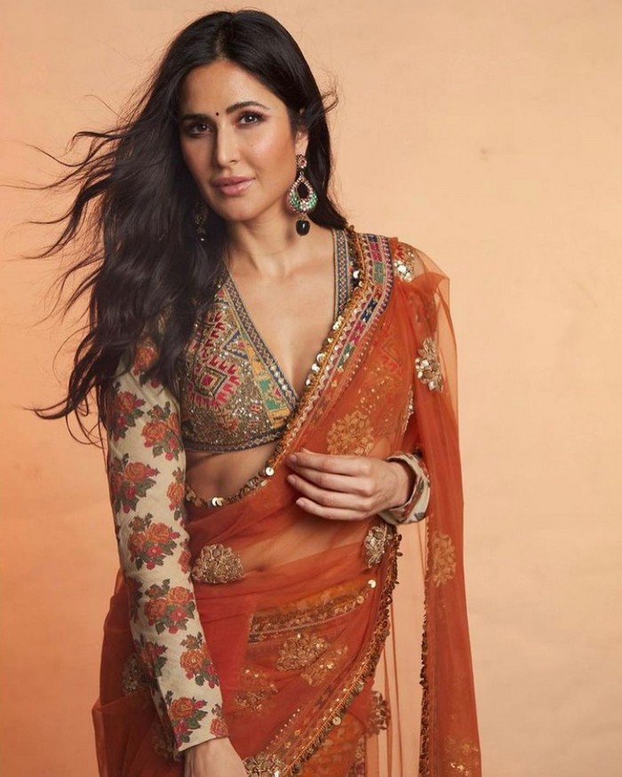 katrina kaif,bollywood actress,katrina kaif saree look,katrina kaif pics viral