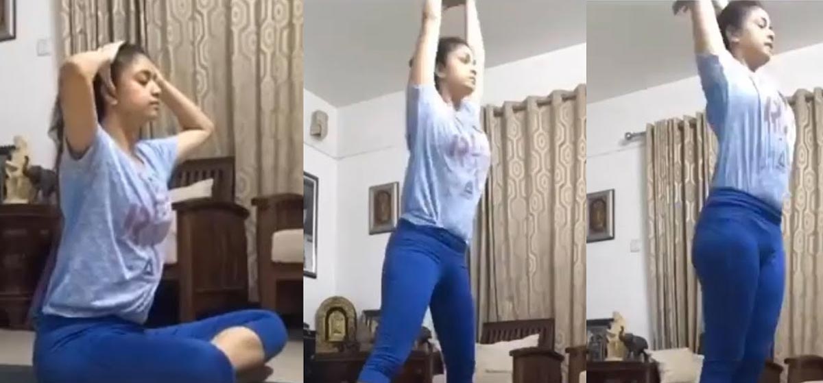 keerthi suresh,surya namaskarams,video,sarkaru vaari paata,aadipurush  కీర్తి సురేష్ 150 నుంచి 200కు పెంచుతుందంట!!