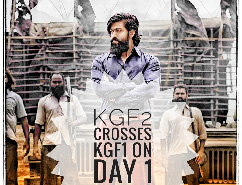 kgf 2,kgf chapter 2,kgf 2 day 1 box office collection,yash,prashanth neel  హిందీలో కెజిఎఫ్ చాప్టర్ 2 సంచలనం 